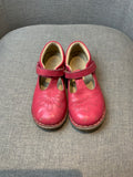 Mini Boden Pink T bar Leather Shoes Size 31 chilodren