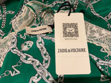 Zadig & Voltaire's 2023 Delux Risty chain-print lace-trim long dress Size XS ladies