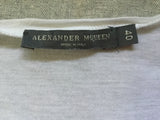 ALEXANDER MCQUEEN PRINTED CREW NECK T-SHIRT TOP I 40 S SMALL LADIES