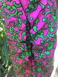 MARC JACOBS BLACK LABEL SO CHIC PINK/GREEN DRESS SZ 4 UK 8 S SMALL  LADIES