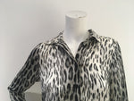 Michael Michael Kors Animal Print Slim Fit Shirt Size S Small ladies