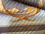 HERMÈS SQUARE SCARF "CROWNS / LES COURONNES" BY JULIA ABADIE PLISSÉ PLEATED Ladies