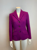 RALPH LAUREN Lautren Wool Ashford Fitted Blazer Jacket Size US 8 UK 12 ladies