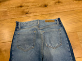GRLFRND Jessica cropped mid-rise wide-leg Denim Jeans Size 26 ladies