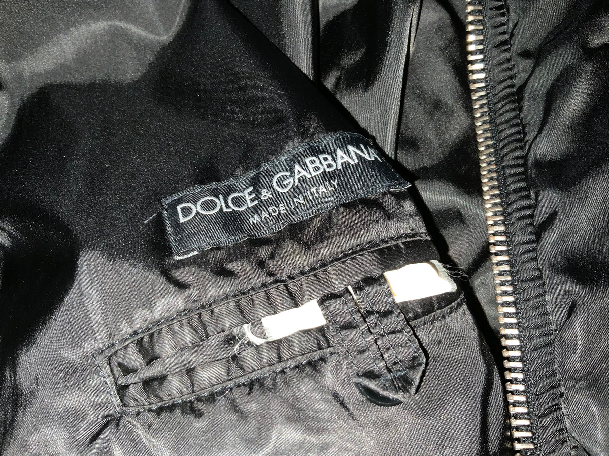 Dolce & Gabbana Black Bomber Jacket Size S small men