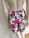 FLORAL BERMUDA SHORTS Capri Pants Trousers Size SMALL MEDIUM LARGE Ladies