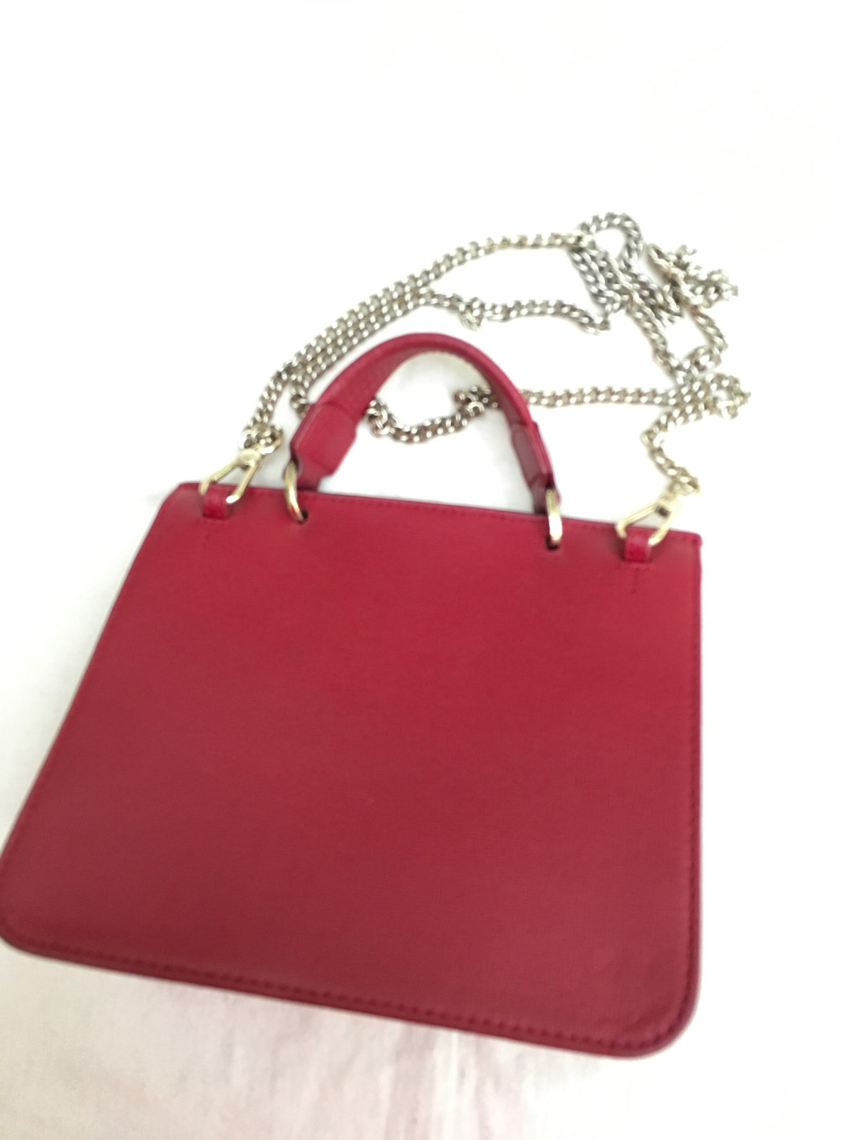 Furla Metropolis Top Handle 903885 Red Bag Handbag Chain ladies