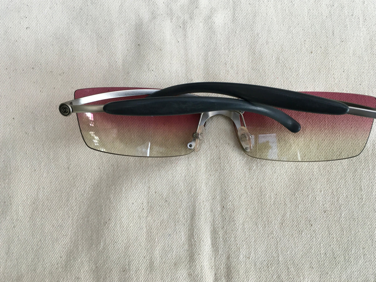 CHANEL 1994 4008 Pink Gradient Lens Frameless Sunglasses ladies