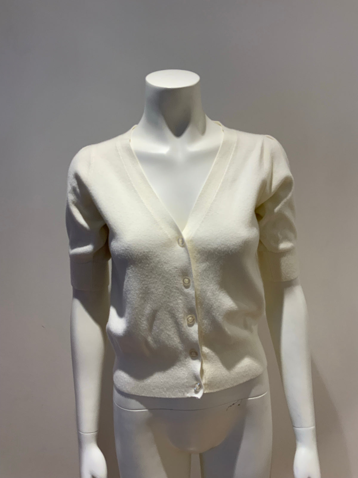 Marks & Spencer M&S Cropped Cream Cardigan Size UK 8 EU 4 ladies