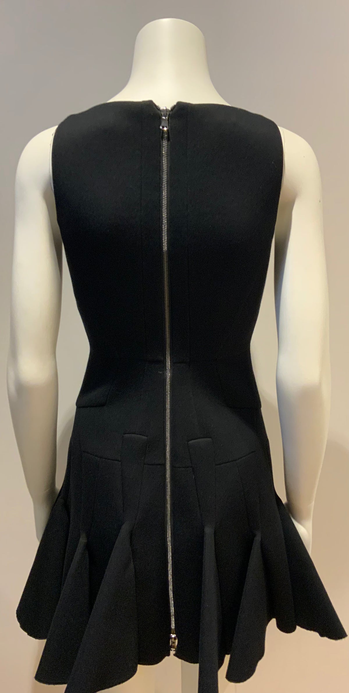 Antonio Berardi LBD little black Fit & flare dress SIZE I 38 US 2 UK 6 XS ladies