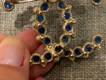 CHANEL CC Gripoix Pearl Star Brooch Gold Blue Pearls ladies