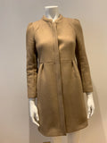 Vanessa Bruno Athé Fall lambswool neural beige coat Size F 34 UK 4 US 2 ladies