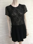 MAJE black lace Glaieuil playsuit romper Size S Small ladies