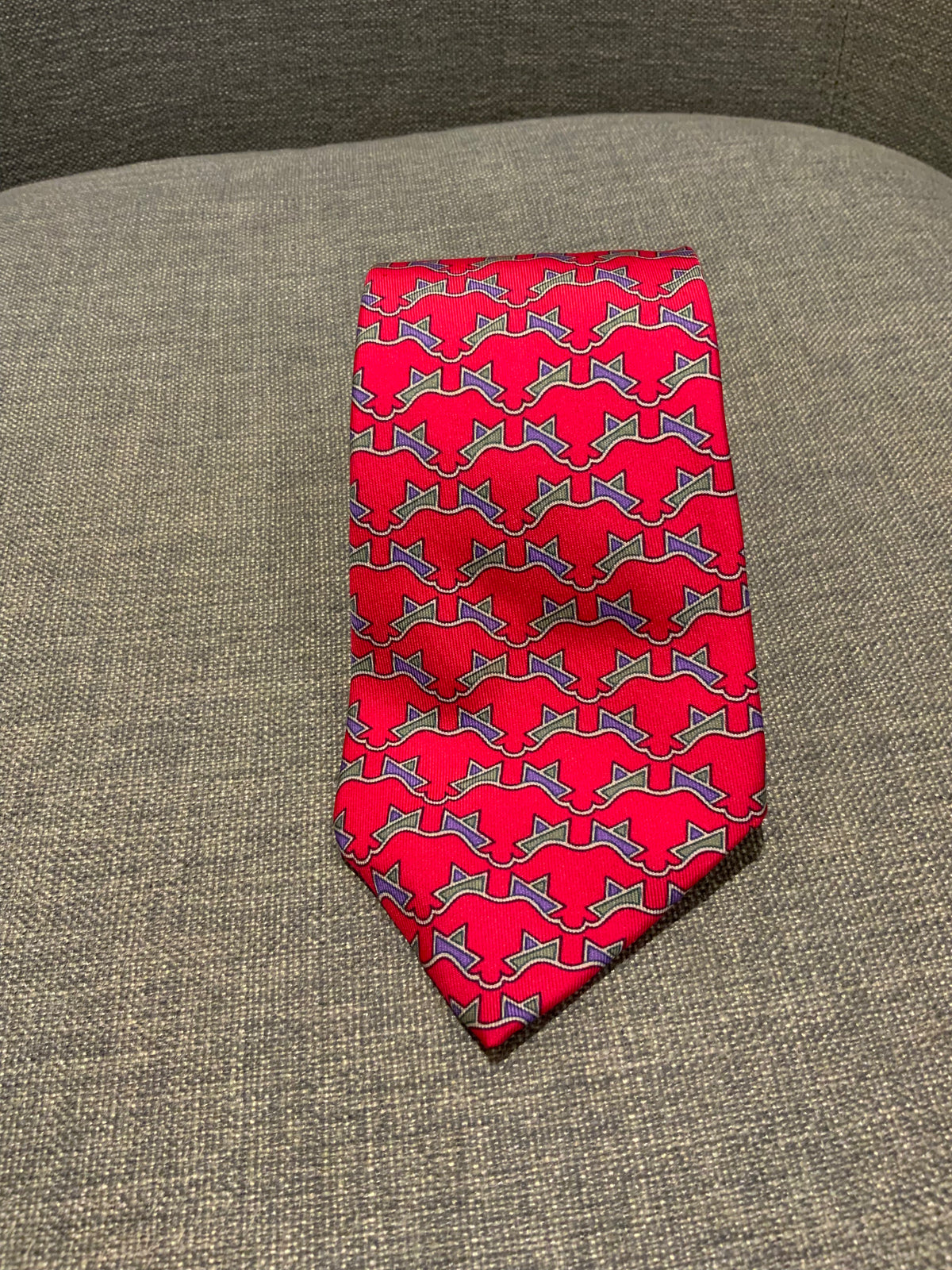 Hermès HERMES Paris Silk 7254 MA Men's 100% Silk Necktie FRANCE Luxury BOATS men