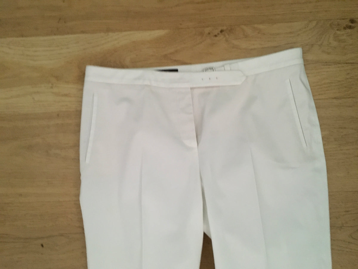 LORO PIANA Women's White Casual Trousers Pants I 46 UK 14 US 10 ladies