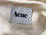 ACNE Studios Wanted beige satin one-shoulder draped dress  Ladies