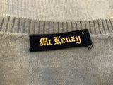 McKenzy Blue Wool Knit Jumper Sweater Size L large ladies