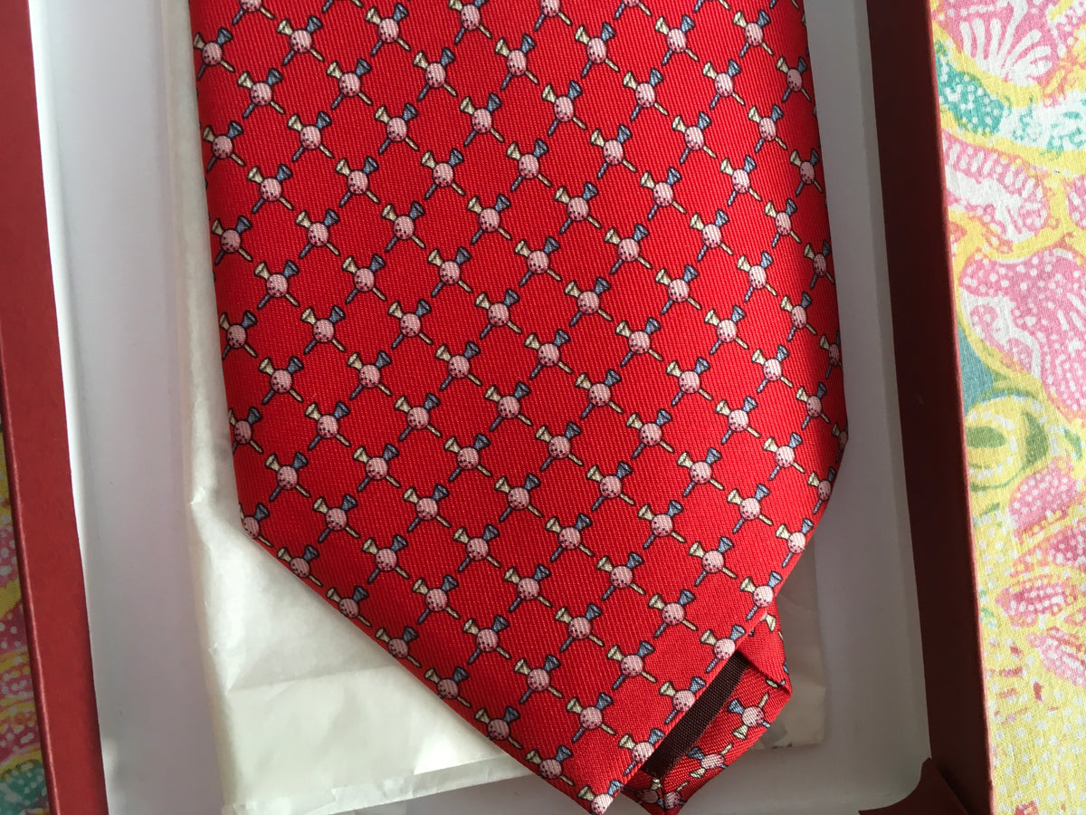Salvatore Ferragamo Silk Printed Tie men