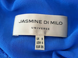 JASMINE DI MILO RUNAWAY PRONOVIAS SILK BLUE DRESS Ladies