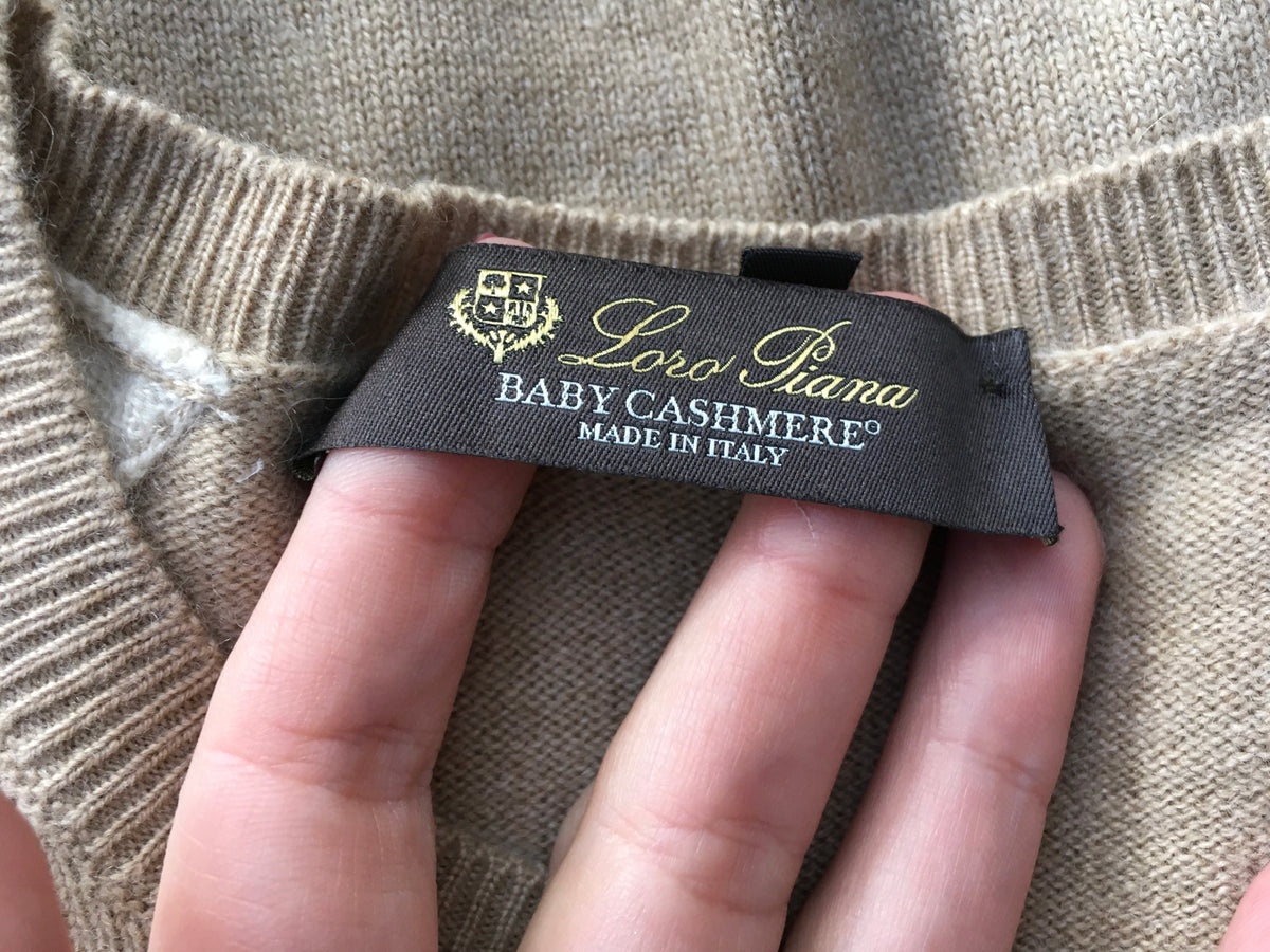 Loro Piana Ladies BABY CASHMERE Colorblock Jumper Sweater Pullover I 38 XS ladies