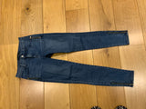 MOST WANTED J Brand Tali Zip Pocket Skinny Denim Jeans In Rumor Blue SIZE 25 ladies