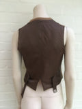 Ralph Lauren Fitted Wool & Alpaca Vest Gilet Waistcoat Ladies