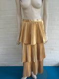 STELLA MCCARTNEY Gold Melody Pleated Skirt  Ladies