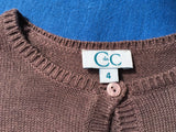 C DE C BY CORDELIA DE CASTELLANE GORGEOUS Knitted Cardigan GIRLS 4 years old Children