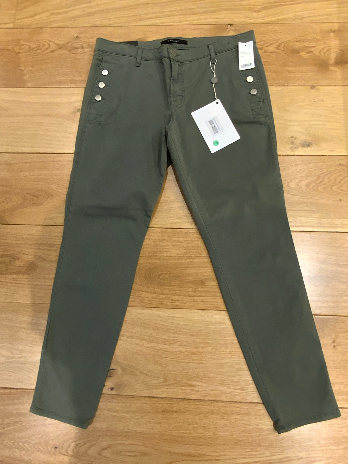 MOST WANTED J BRAND Zion Mid Rise Skinny Distressed Castor Grey Jeans SIZE 31 ladies