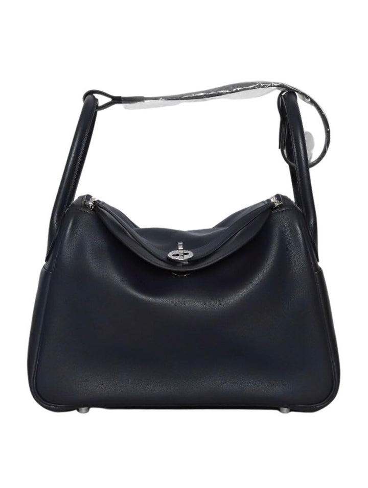 Hermes Lindy 26 Verso in Bleu Nuit/ Rose Pourpre Bag Handbag