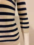 JOSEPH  JOSEPH Thin Knit Cashmere Striped Jumper Sweater Size S small ladies