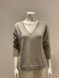 N.Peal Pure Cashmere V neck sweater jumper Size  M medium ladies
