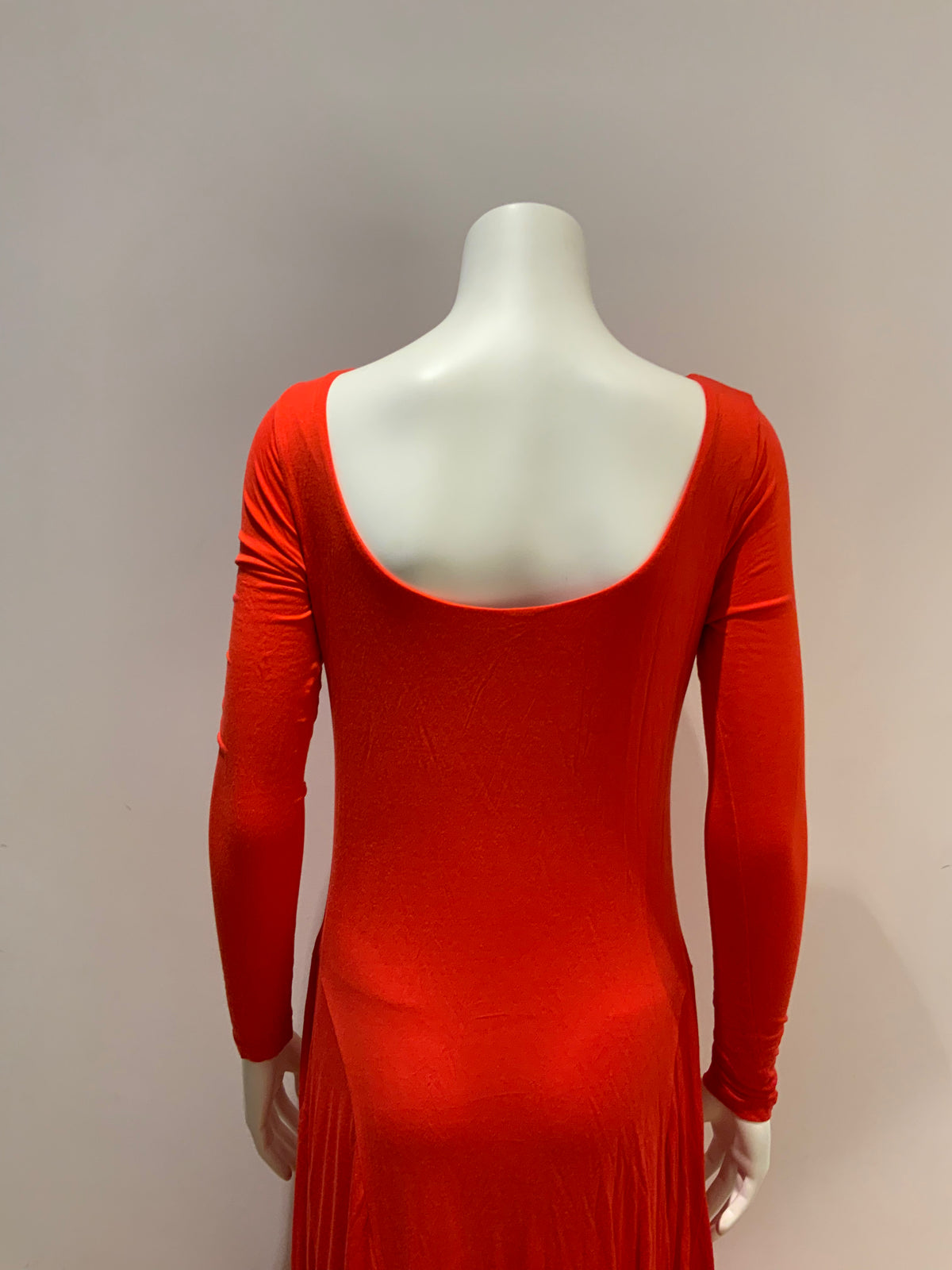RALPH LAUREN Long Red Jersey Dress Size M medium ladies