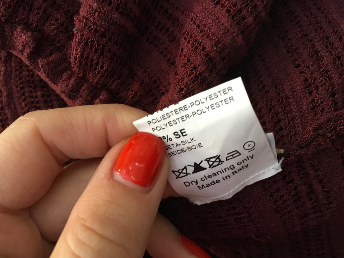 AZZEDINE ALAÏA ALAIA BURGUNDY KNIT SKATER DRESS Ladies