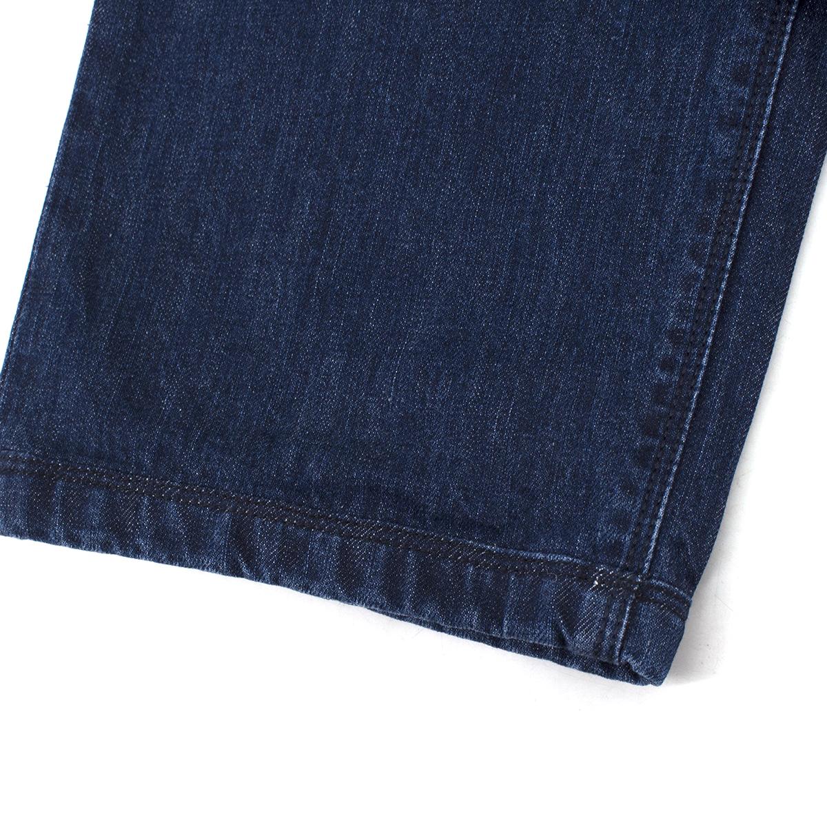 Loro Piana Mens Dark Blue Denim Straight-leg Jeans Size I 40 men
