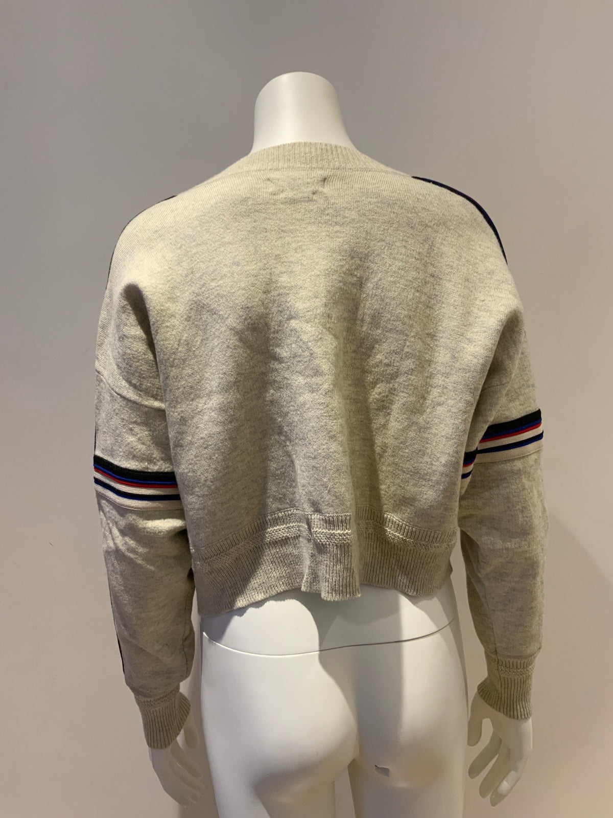ISABEL MARANT ÉTOILE Kao Cotton Wool Cropped Sweater Jumper Size 36 US 4 UK 8 ladies