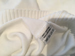 McKenzy White Knit Cardigan Size M medium ladies