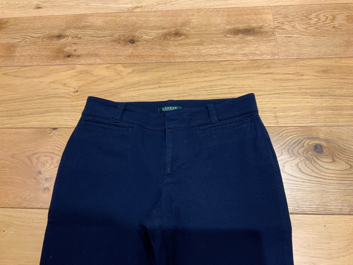 Ralph Lauren Lauren Navy Cropped Pants Trousers Size US 8 UK 12 L large ladies