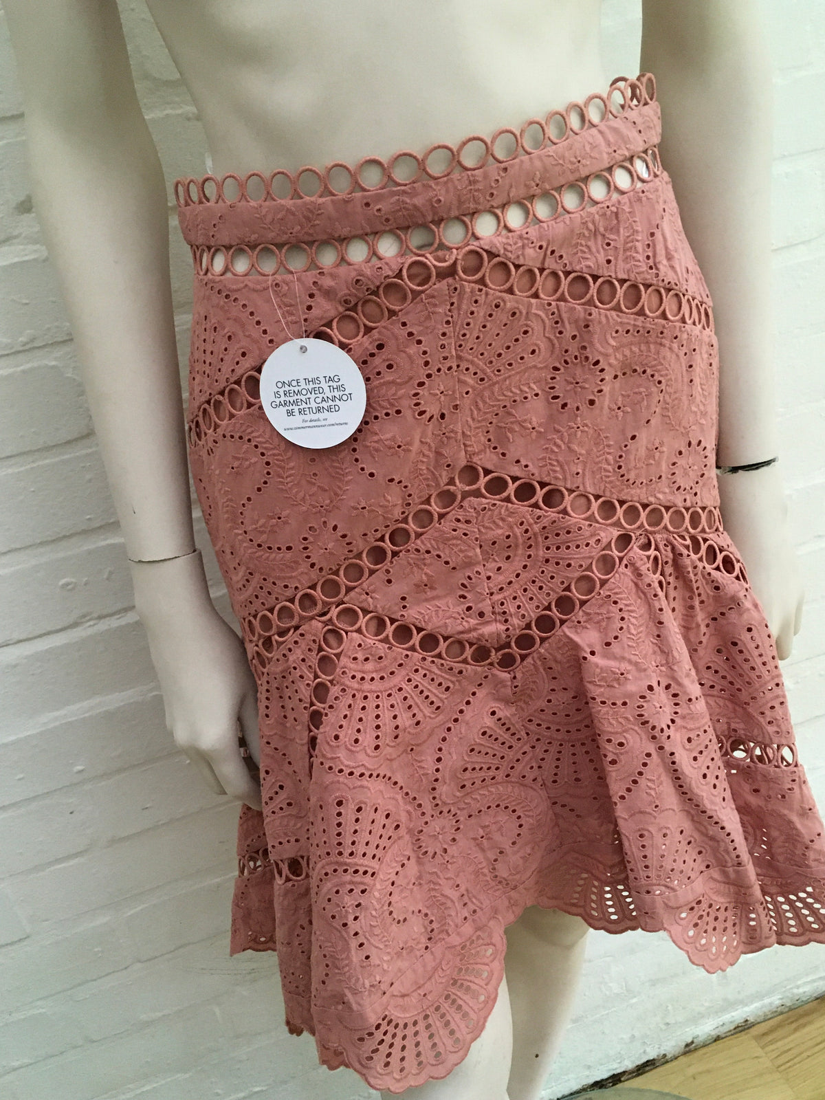 ZIMMERMANN Jasper Fan Skirt Size 1 UK 10 US 6 FR 38 Ladies