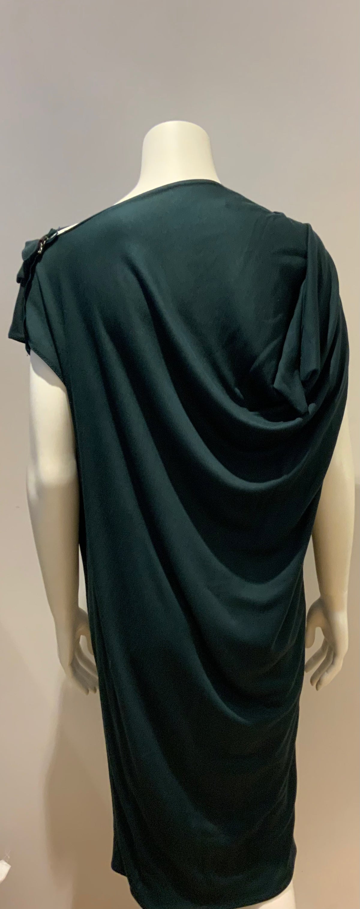 LANVIN cowel neck viscose&cashmere knit dress sweaterdress F 38 UK10 US 6 ladies