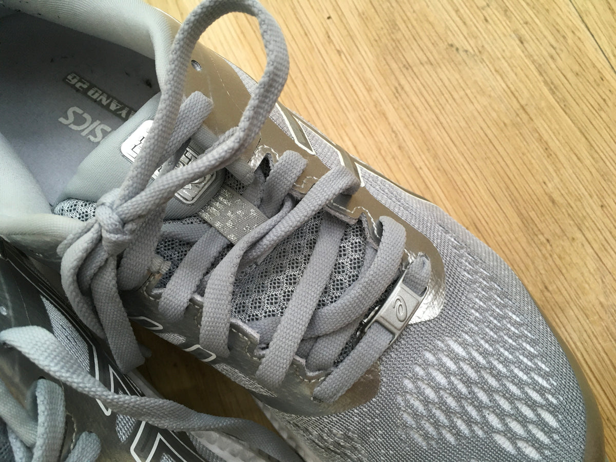 Asics GEL-KAYANO 26 PLATINUM METALLIC SILVER TRAINERS SIZE 40 US 8.5 UK 6.5 ladies