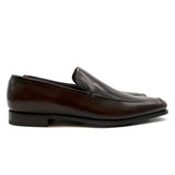 Prada Dark Brown Leather Loafers Casual Shoes Size US 8 42 men