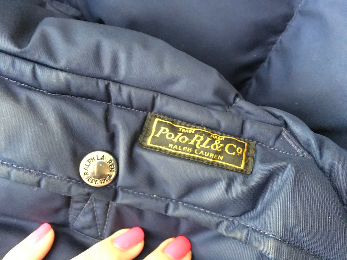 RALPH LAUREN POLO PUFFER DOWN JACKET IN NAVY Amazing Size M MEDIUM Men