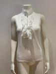 Lauren Ralph Lauren Ruffle front top sleeveless Size M medium ladies