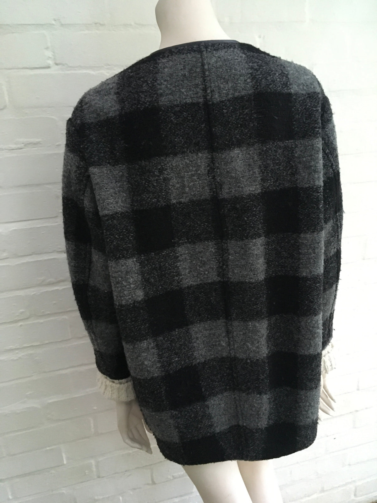 Isabel Marant Étoile Women's Bouclé Check Wool Gelicia Coat Ladies