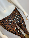 THE UPSIDE Tobacco Leopard Print Leggings Size XXS F 34 US 2 EU 32 ladies