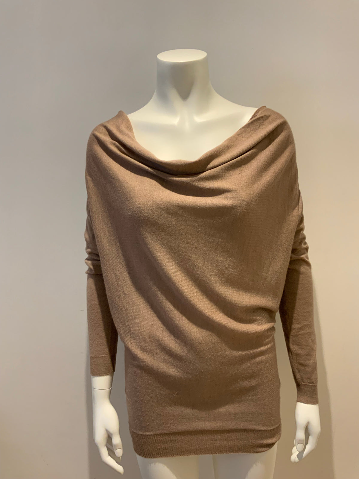 LANVIN Cowl Neck Sweater Jumper Wool & Cashmere & Silk Size XS ladies