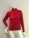 McKenzy Red Knit Cardigan Size M medium ladies