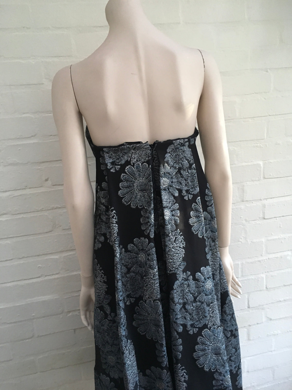ERDEM RUNAWAY Alina Metallic-Jacquard Strapless Dress LADIES