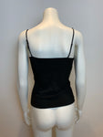 Black Spandex V neck Tank TOP Size XS ladies